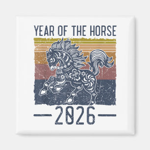 Chinese Zodiac Horse2026 Decorations Year Of The H Magnet