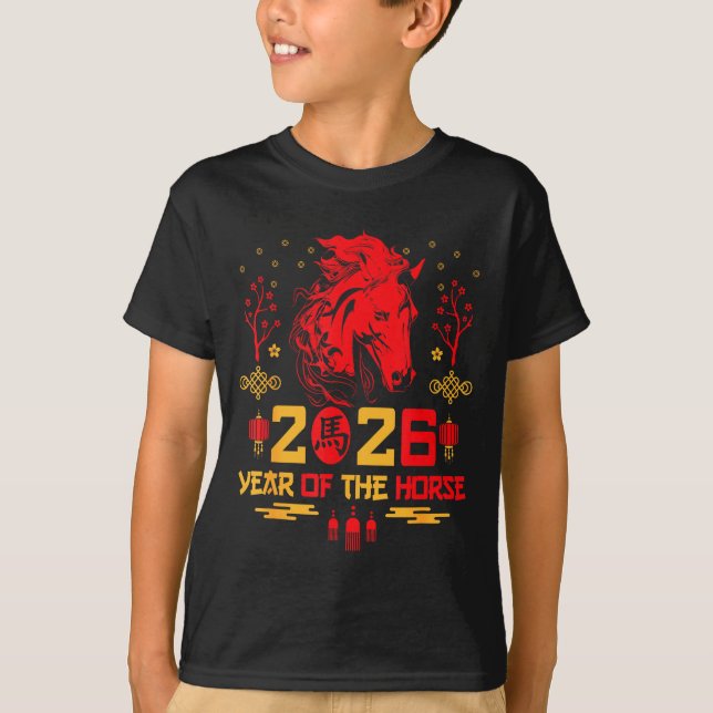 Chinese Zodiac Horse2026 Decorations Year Of The H T-Shirt (Front)