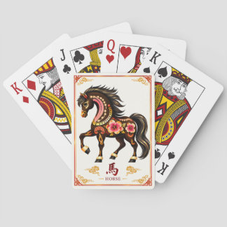 Chinese Zodiac Horse Playing Cards