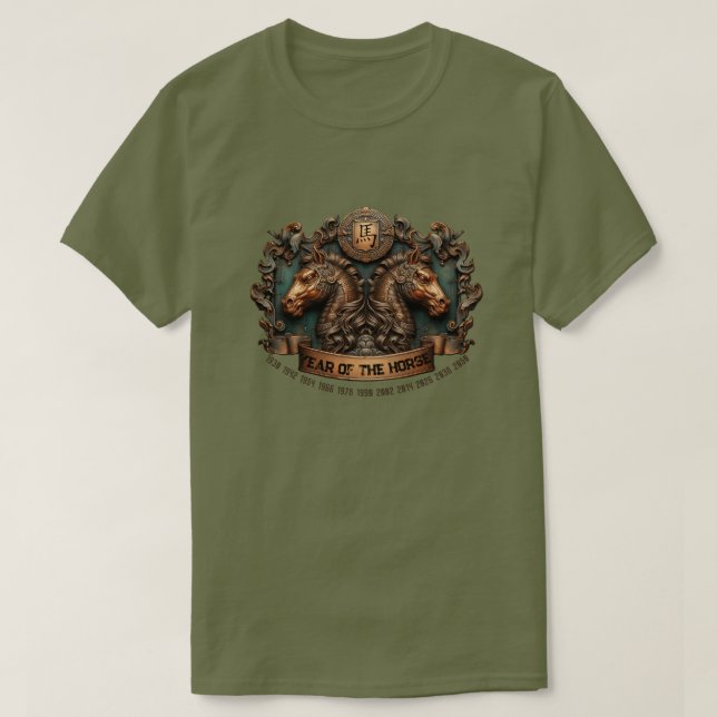 Chinese Zodiac "Horse" T-Shirt (Design Front)