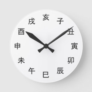 Chinese Zodiac Kanji Clock -