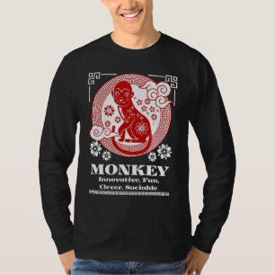Chinese Zodiac Monkey Personality T-Shirt