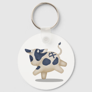 Chinese Zodiac Ox Cute Astrology Sign Key Ring