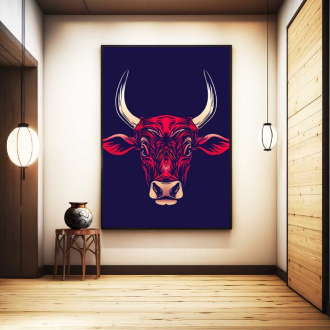 Chinese Zodiac Ox Wall Art Print Japandi Decor (Chinese Zodiac Ox Wall Art Print Japandi Decor by TinkPrints
)