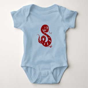 CHINESE ZODIAC PAPERCUT SNAKE ILLUSTRATED SHIRT