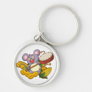 Chinese zodiac pattern-rat tote bag key ring