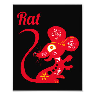 Chinese Zodiac Rat Photo Print