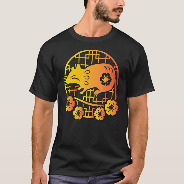 Chinese Zodiac Rat T-Shirt (Front)
