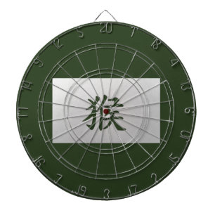 Chinese zodiac sign Monkey green Dartboard