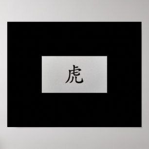Chinese zodiac sign Tiger black