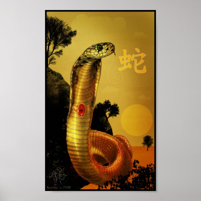 Chinese Zodiac Snake Poster (Front)