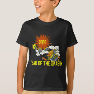 Chinese Zodiac Year of The Dragon 2012 Dark T-Shirt