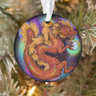 Chinese Zodiac Year of the Dragon Ornament