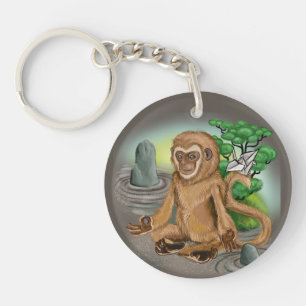 Chinese zodiac year of the monkey key ring
