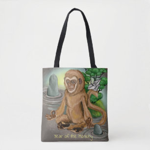 Chinese Zodiac Year of the Monkey Tote Bag