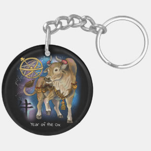 Chinese zodiac year of the Ox Key Ring