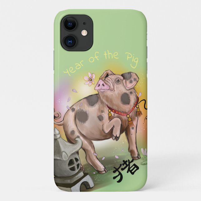 Chinese Zodiac Year of the Pig Case-Mate iPhone Case (Back)