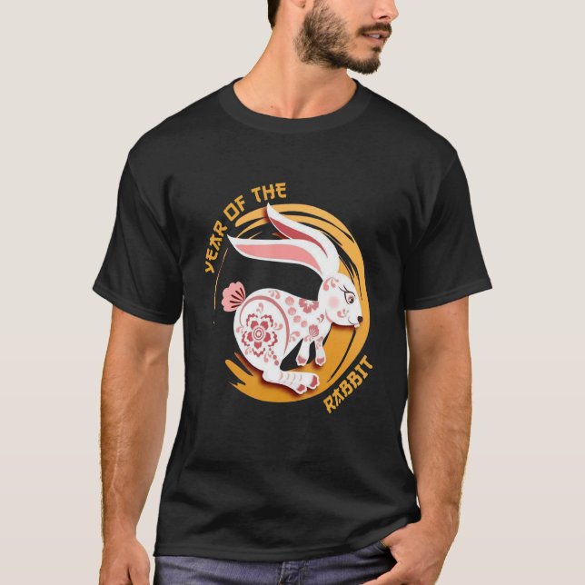 Chinese Zodiac Year of the Rabbit Chinese New Year T-Shirt (Front)