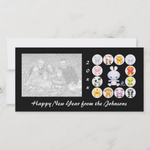 Chinese Zodiac Year of the Rabbit Photo Card