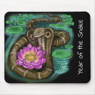 Chinese Zodiac Year of the Snake Mouse Mat