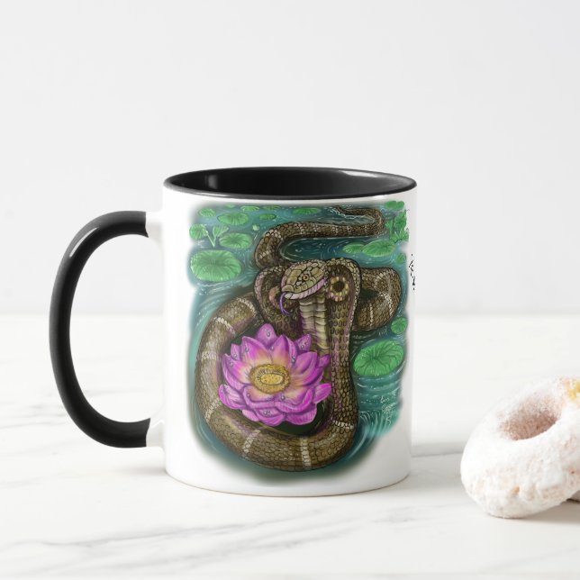 Chinese Zodiac Year of the Snake Mug (With Donut)