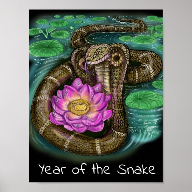 Chinese Zodiac Year of the Snake Poster (Front)