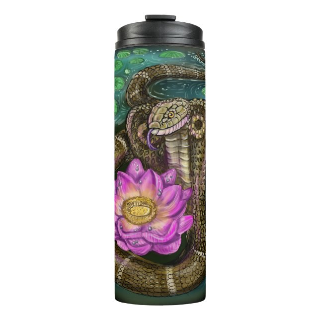 chinese zodiac year of the snake thermal tumbler (Front)