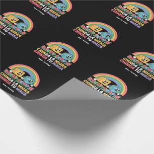 Chinga La Migra Chinga Tu Maga Funny Rainbow Wrapping Paper