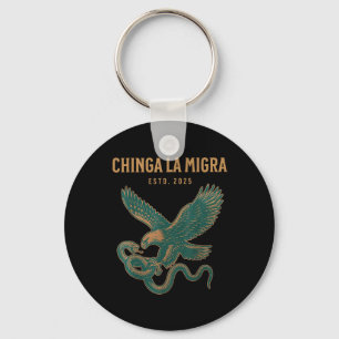 Chinga La Migra Pro Immigration Fascism Human Righ Key Ring