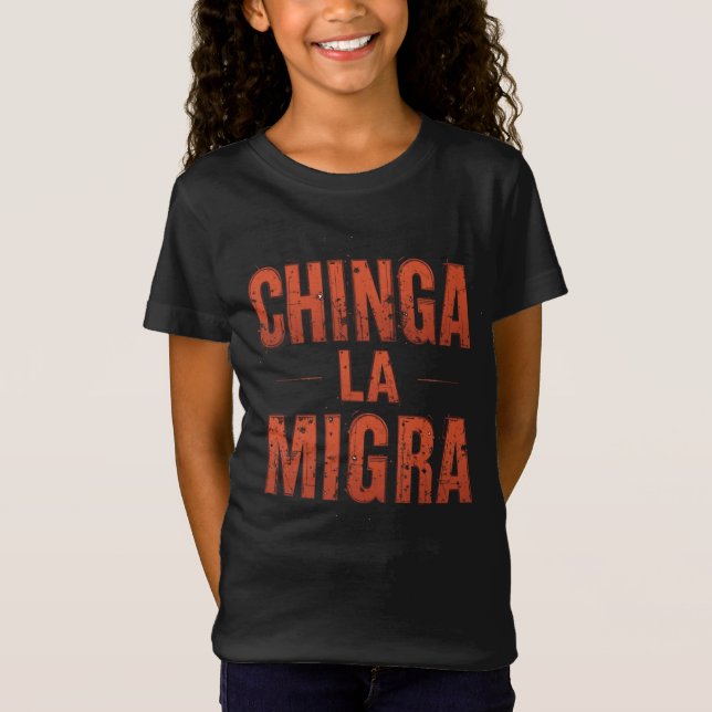 Chinga La Migra Shirt – Bold Protest & Activism (Front)