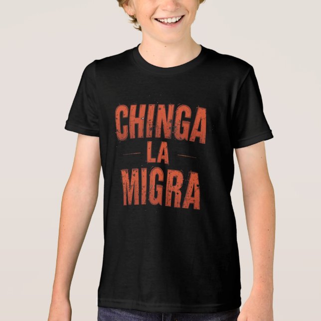 Chinga La Migra Shirt – Bold Protest & Activism (Front)