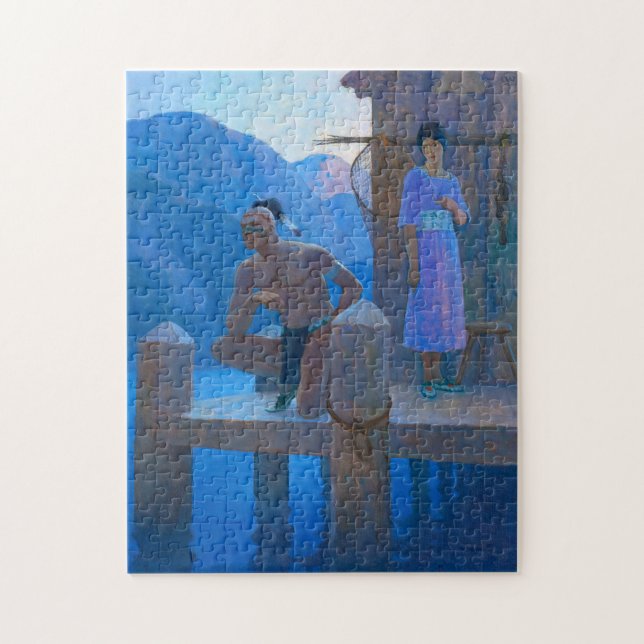 Chingachgook by Newell Convers Wyeth Jigsaw Puzzle (Vertical)