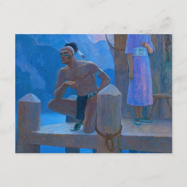 Chingachgook by Newell Convers Wyeth Postcard (Front)