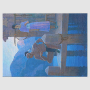 Chingachgook by Newell Convers Wyeth Tissue Paper