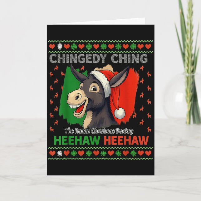 Chingedy Ching Dominick The Italian Christmas Xmas Card (Front)