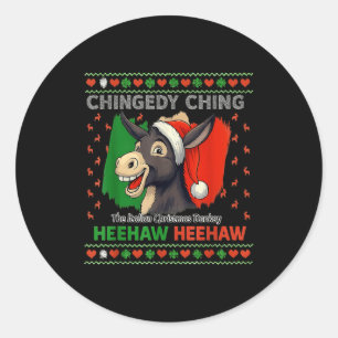 Chingedy Ching Dominick The Italian Christmas Xmas Classic Round Sticker
