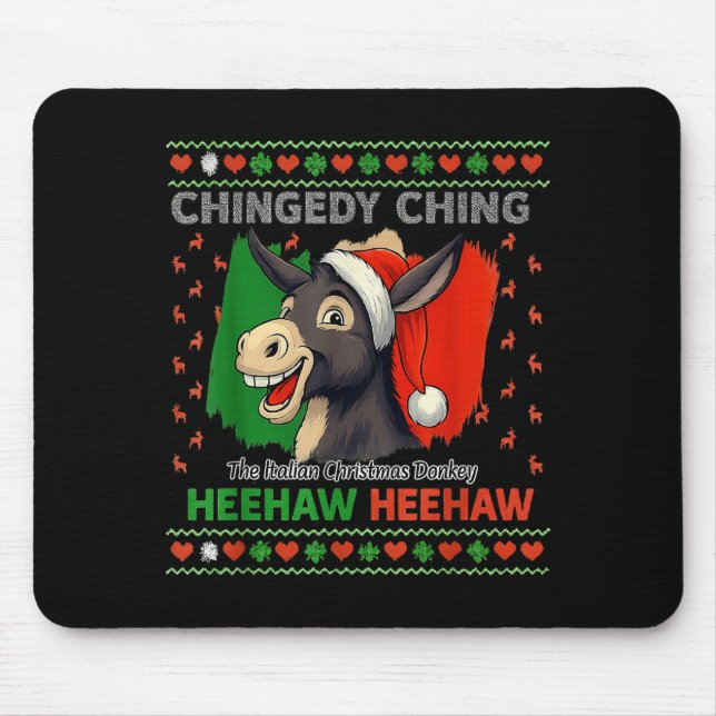 Chingedy Ching Dominick The Italian Christmas Xmas Mouse Mat (Front)