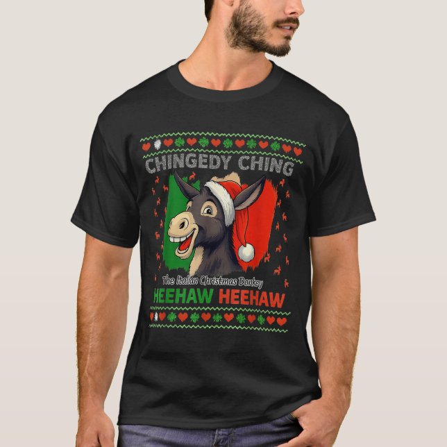 Chingedy Ching Dominick The Italian Christmas Xmas T-Shirt (Front)