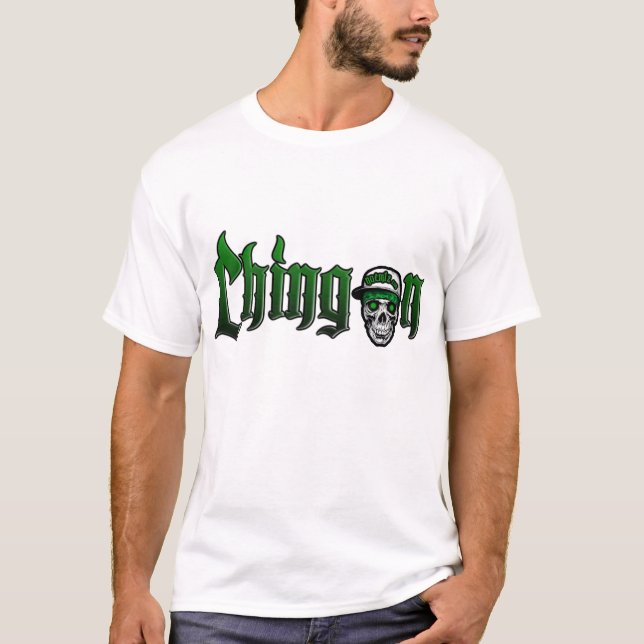 chingon skull cap green 3 T-Shirt (Front)