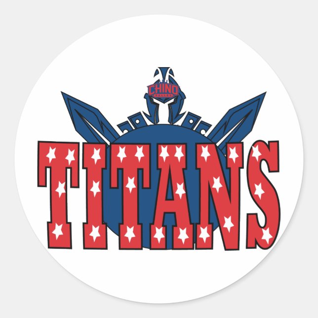 Chino Valley Titans Clear Sticker (Front)