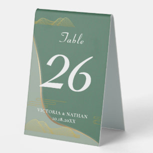 Chinoiserie Abstract Cloud Pattern Gold Line