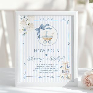 Chinoiserie Baby Carriage How big is Mommys belly Poster