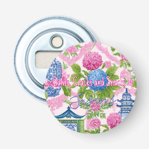 Chinoiserie Bams Cracks and Snacks Custom Mahjong Bottle Opener