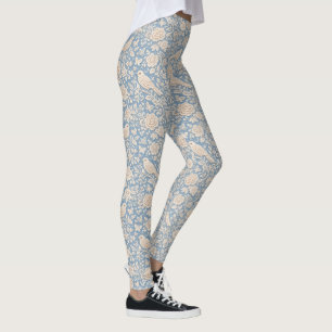 Chinoiserie Bird and Flower Seamless Pattern Leggings
