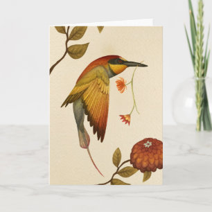 Chinoiserie Birds — Blank Greeting Card
