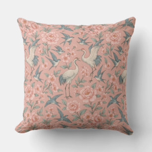 Chinoiserie Birds & Cherry Blossoms Cushion