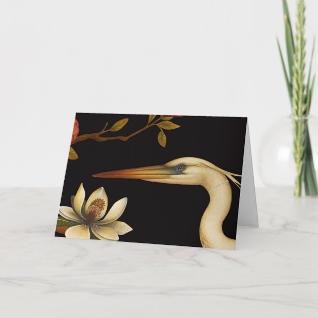 Chinoiserie Birds V - Greeting Card (Front)
