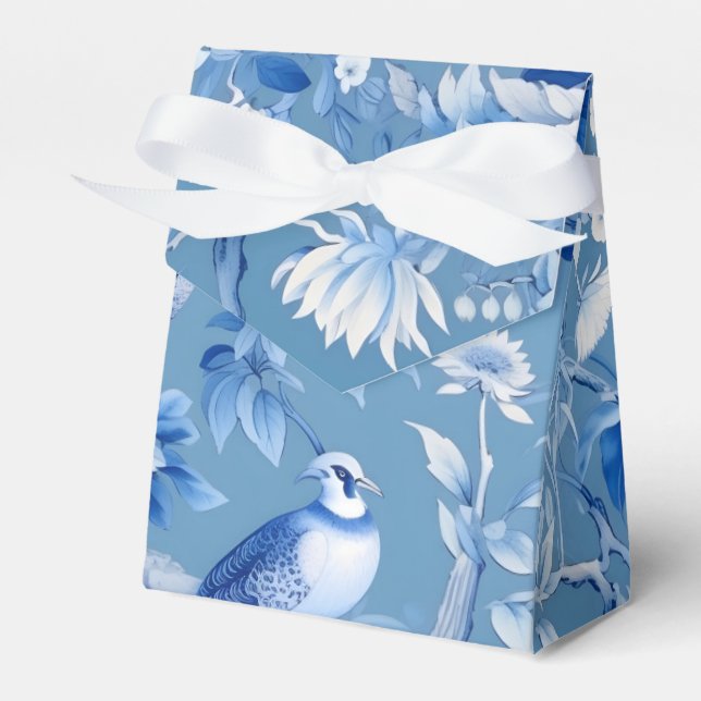 Chinoiserie Blue Favour Box (Front Side)