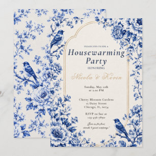 Chinoiserie Blue Housewarming Invitation