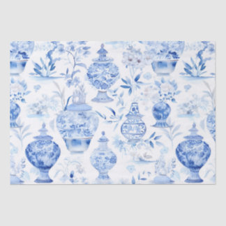 Chinoiserie Blue Tissue Paper